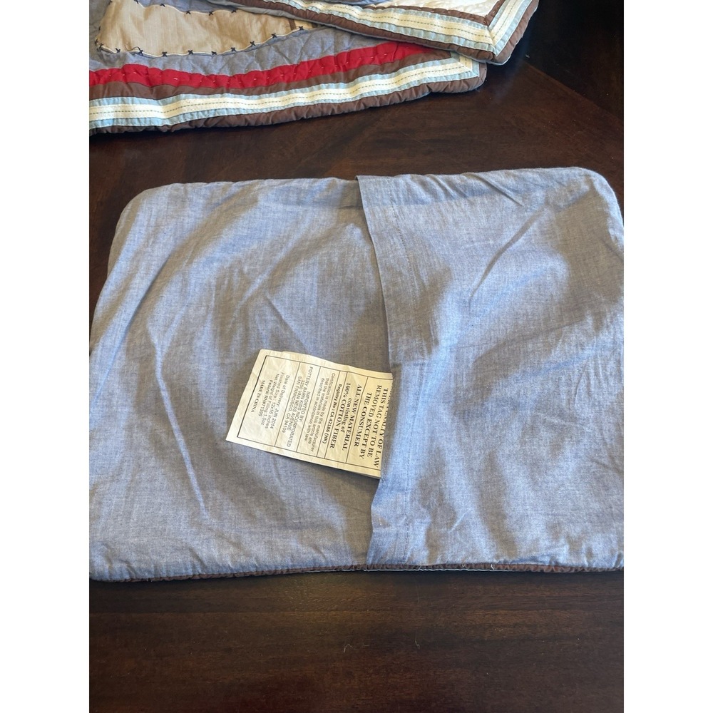 5 Pottery Barn kids Quilted Baseball Basketball pillow shams junior varsity - Picture 3 of 13
